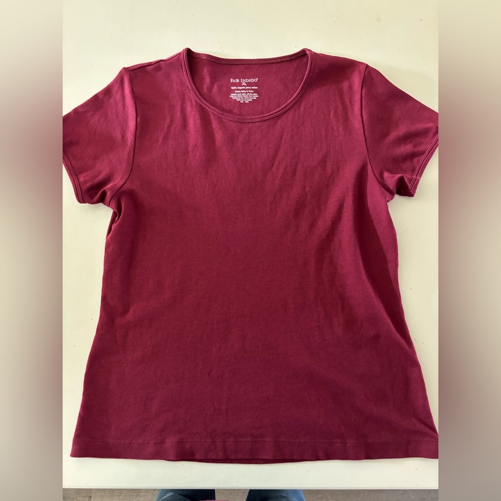 Fair Indigo NWOT 100% cotton tee
